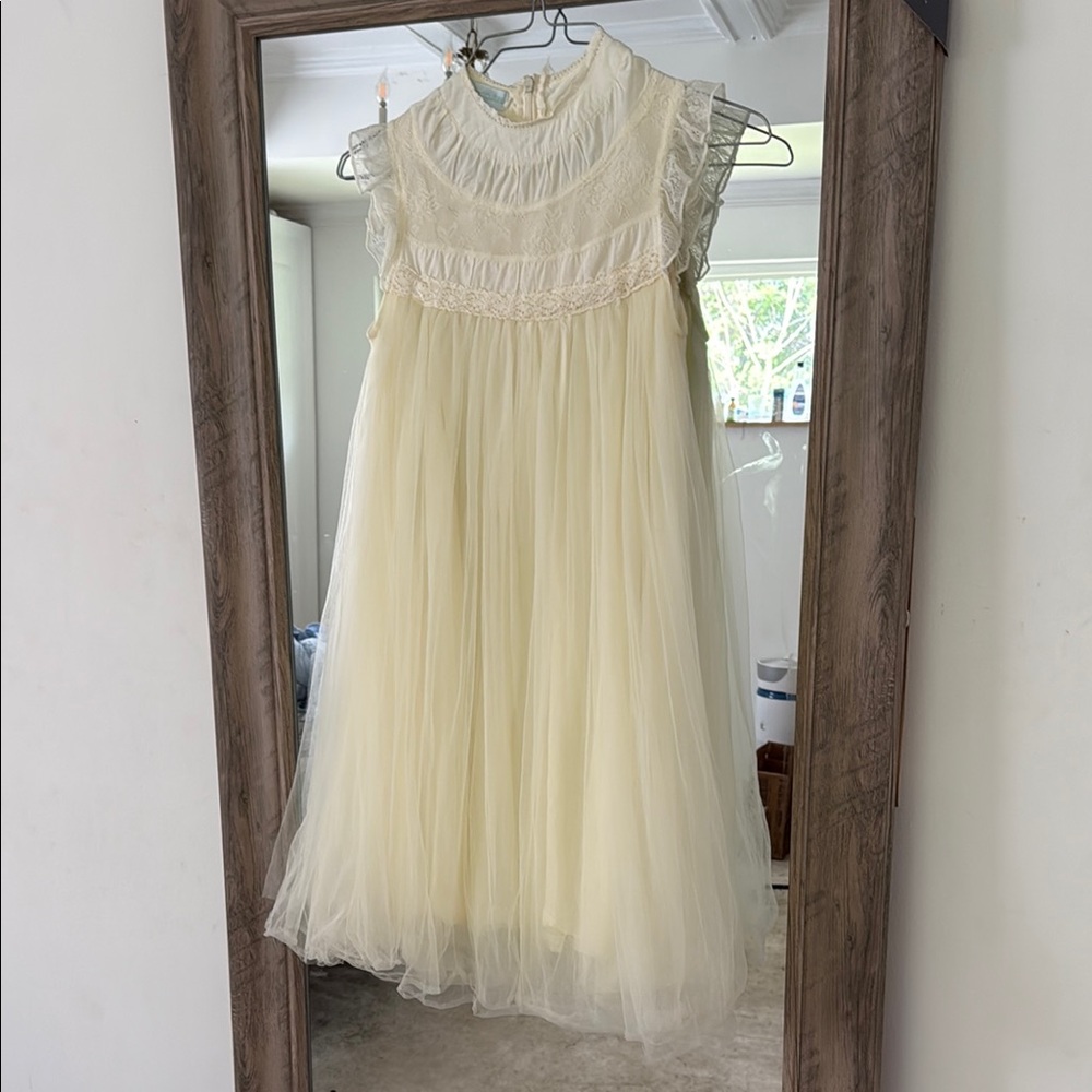 Elegant Cream Kids Dress